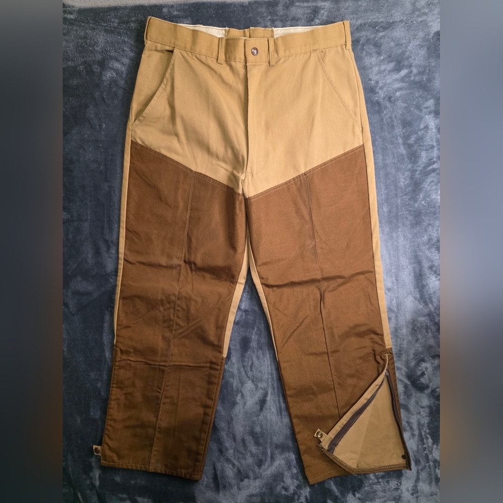 BOB ALLEN canvas nylon brush hunting shooting pants 36x29 vtg 70s 80s usa made